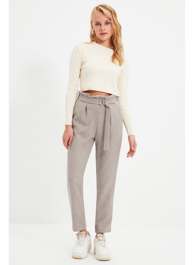 trendyol Pants - Gray - Carrot pants - Image 3