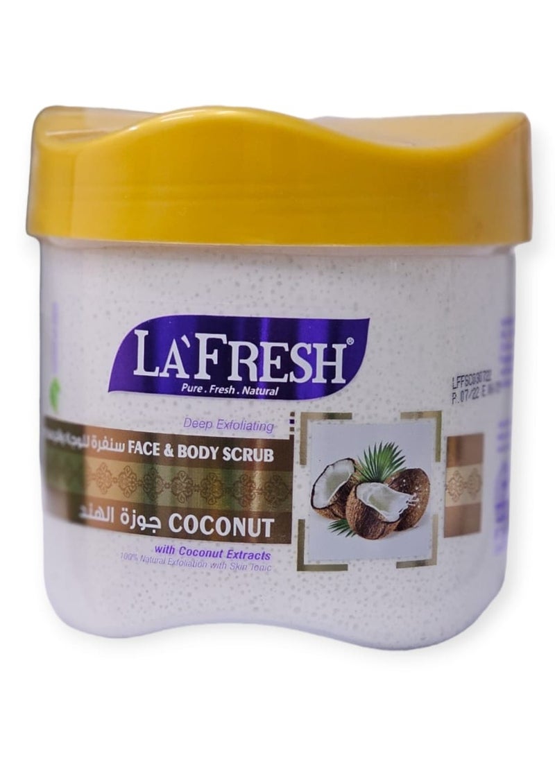 LA FRESH Face and Body Scrub with Coconut Extract 610 ml 