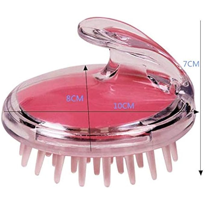 DNHCLL SILICONE HAIR SCALP MASSAGER SHAMPOO BRUSH DEEP DAILY CLEANING, SCALP CARE HAIR WASH BRUSH FOR MEN, WOMEN, BABY AND PETS (WET AND DRY) - Image 2