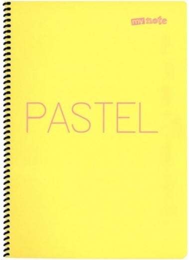 Mynote Flex Pastel Notebook Spiral PP Cover 60yp Square A4 1 Piece  - Image 1