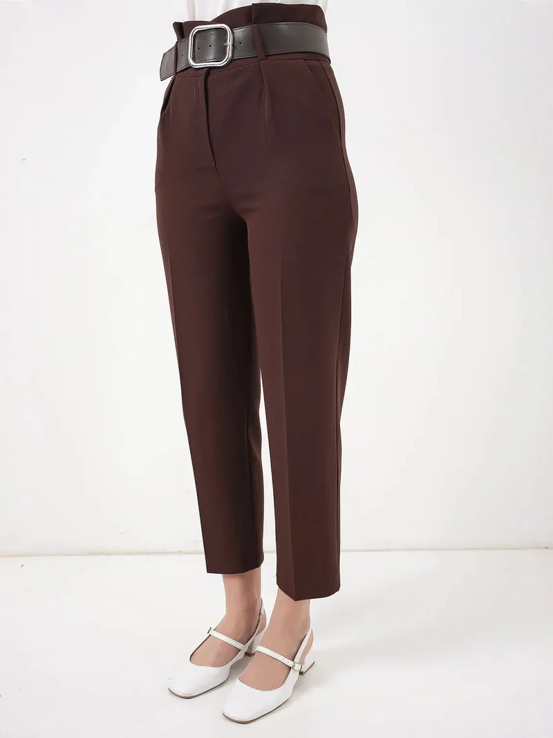 بيغ دارت BDART Ankle Length Straight Pants with Bow