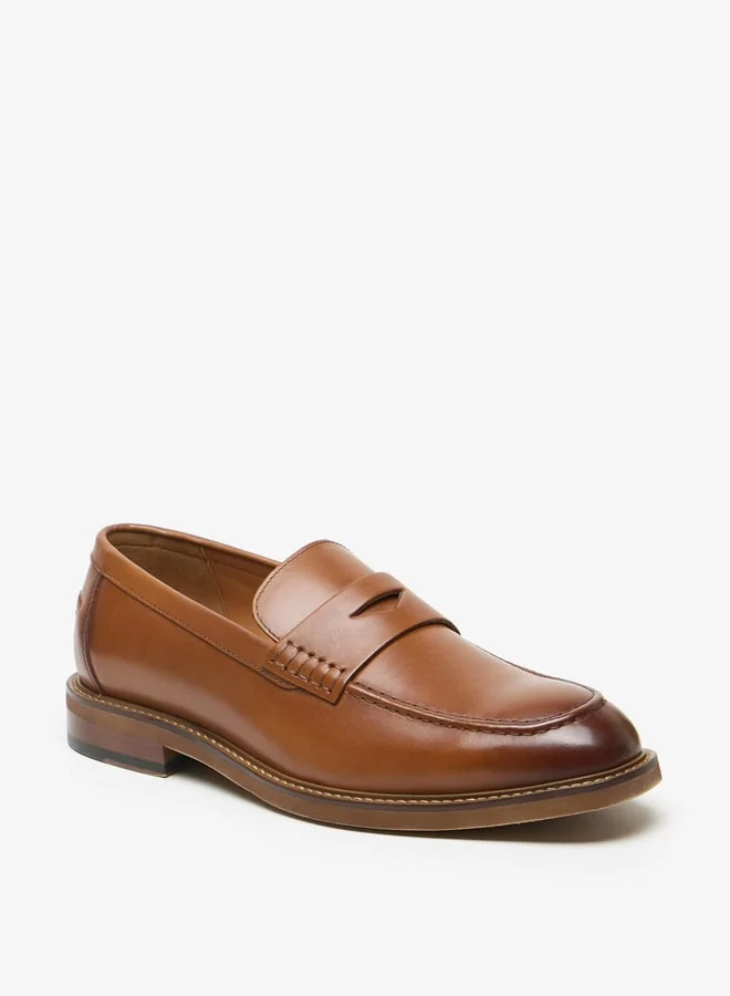دوتشيني Men's Solid Slip-On Loafers
