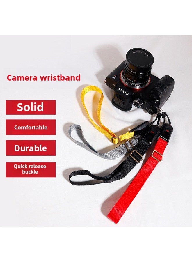 Cuff Micro SLR Camera Wrist Strap Strap For Canon Sony Nikon Quick Buckle Quick Release Camera Hand Rope Strap-Color:Quick Release Buckle Strap-red  - Image 3