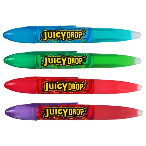 Juicy Drop Sour Candy Gel Pen 12 Ct Sour Candy Gel Pens in Assorted Fruity Flavors Full Size Fun Variety Pack For Party Favors Birthday Parties Goodie Bags Gifts for Kids - Image 5