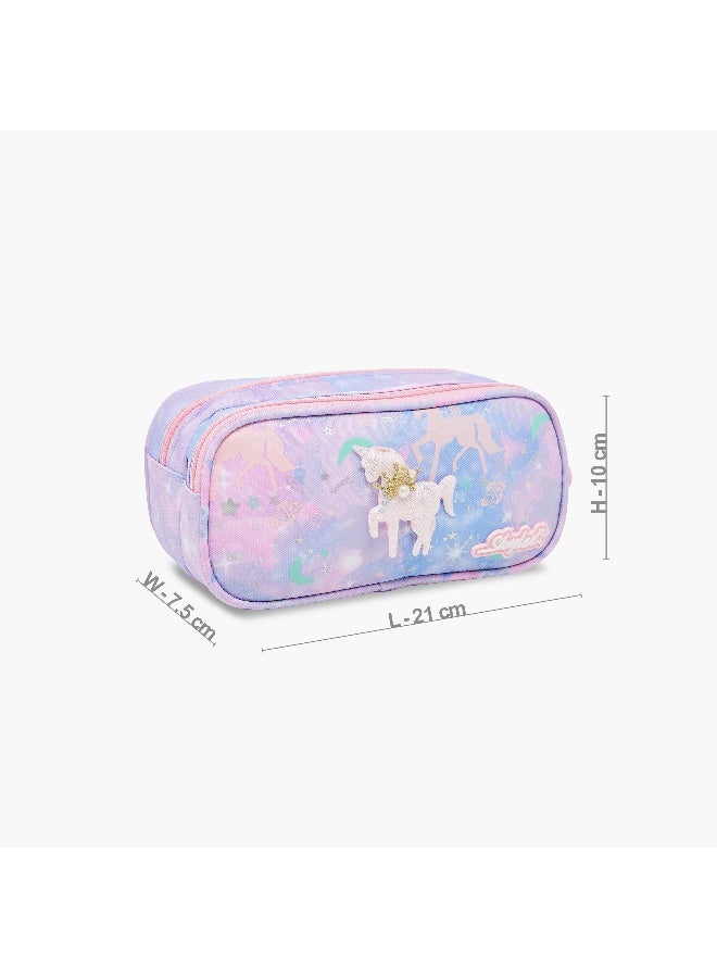 Skylar Unicorn Pencil Pouch for Girls - Image 2