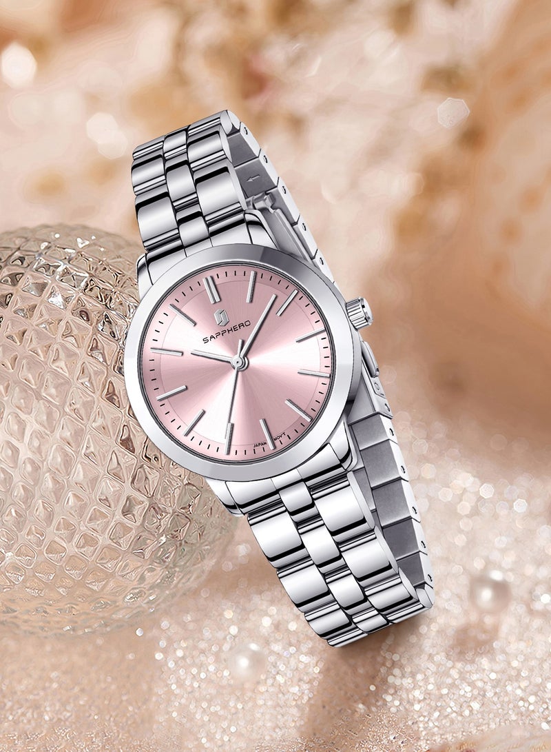 SAPPHERO Watches for Women Luxury Stainless Steel Ladies Watches Women's Bracelet Watch Small Analog 5ATM Waterproof Wrist Watch Elegant Gifts for Women - Image 3