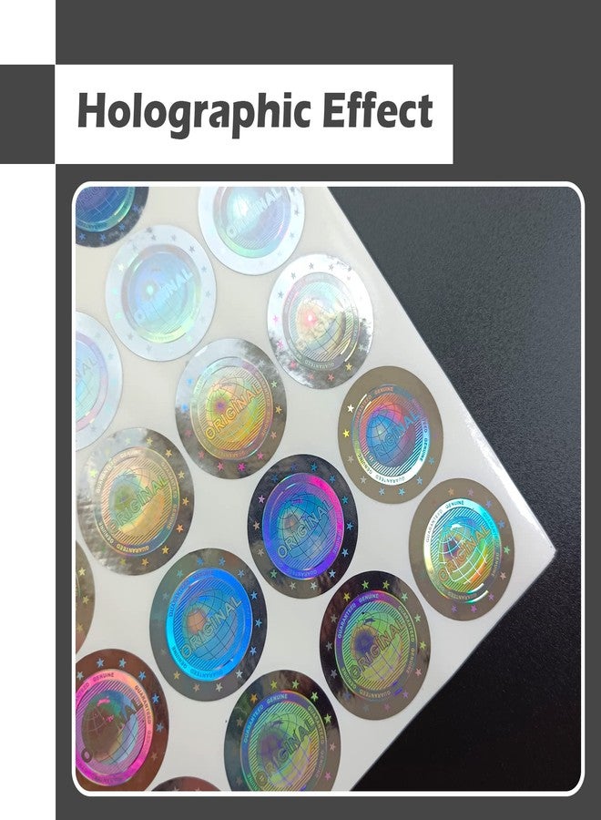 ILMBVM 180pcs Genuine Guaranteed and Original Hologram Sticker Tamper Proof Seal Warranty Void Labels(2.5cm) (Silver) - Image 4
