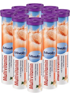Multivitamin Effervescent Tablets Dietary Supplements 8 Tubes X 20 Pcs ; Germany