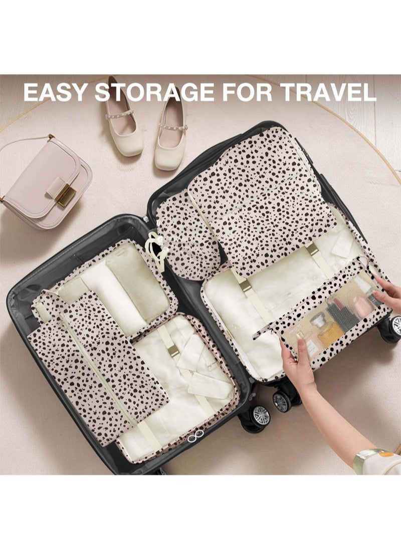 Generic 8-piece travel organizer luggage set suitable for digital toiletries and cosmetics storage bags, suitable for clothes, shoes, suitcases and travel bags  - Image 2