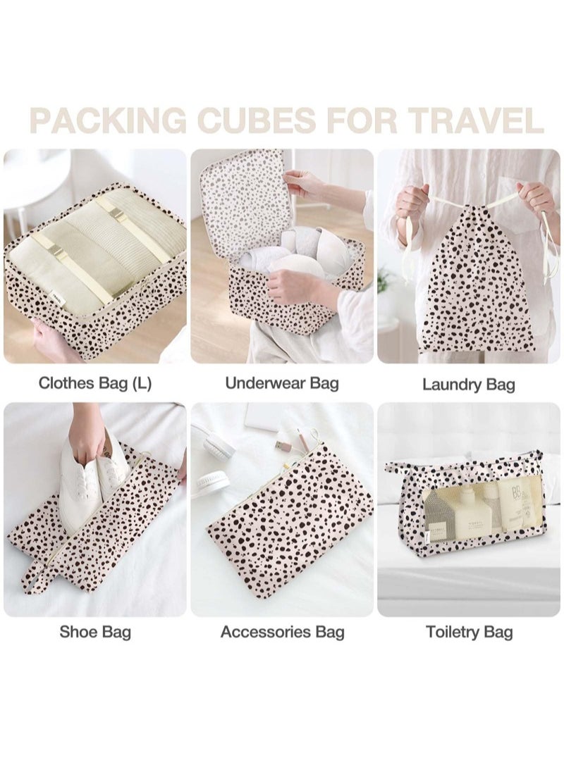 Generic 8-piece travel organizer luggage set suitable for digital toiletries and cosmetics storage bags, suitable for clothes, shoes, suitcases and travel bags  - Image 4