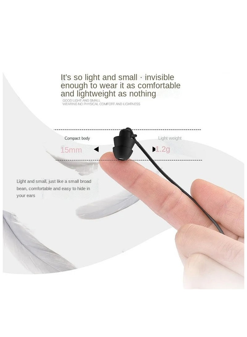 Lenyes Wired In-Ear Soft Silicone Earphones With Mic Black - Image 3