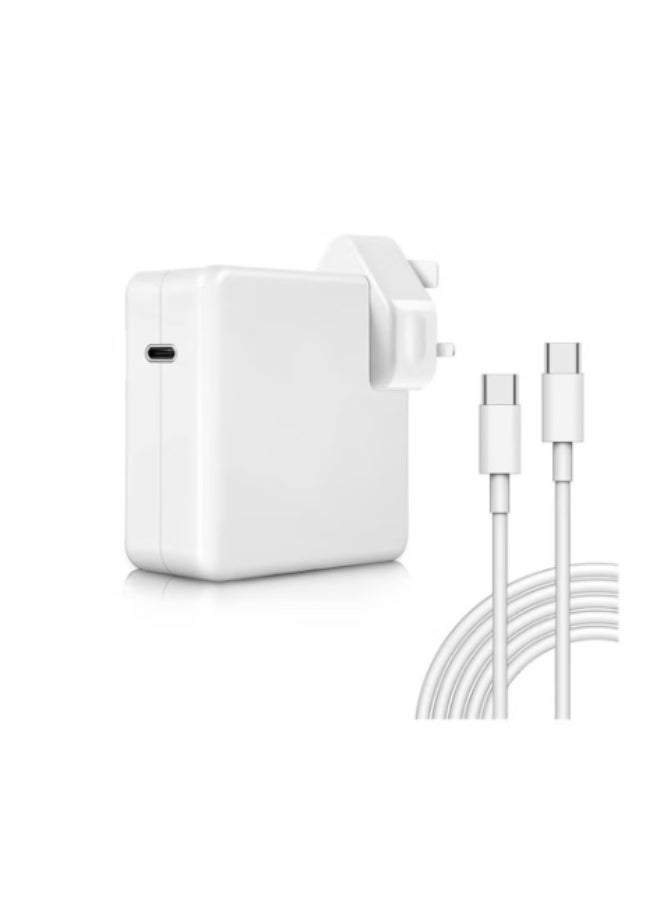Terabyte MacBook Pro Charger,87W USB C Fast Charging Laptop Charger Power Adapter for 13 14 15-inch MacBook Pro Models introduced in 2016 or Later,for MacBook Air After 2018, USB C to USB-C Power Cord Supply - Image 1