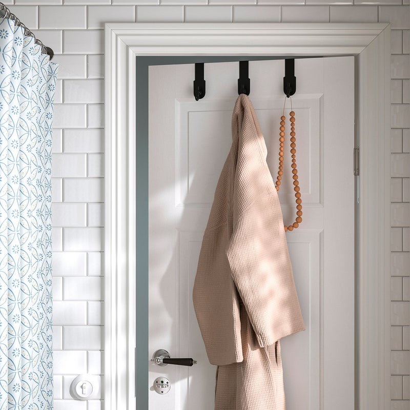 Baitique Over-Door Hanger with 3 Hooks, Black - Image 2