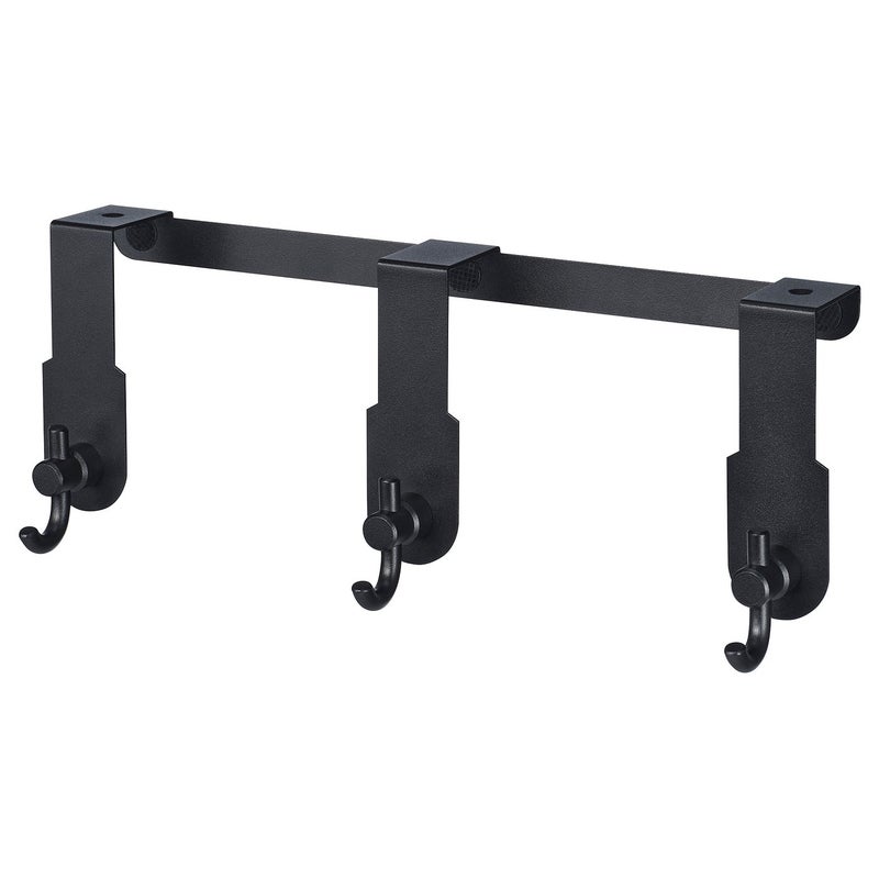 Baitique Over-Door Hanger with 3 Hooks, Black - Image 1