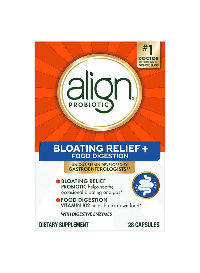 ألاين Align Probiotic Bloating Relief + Food Digestion، بروبيوتيك للنساء والرجال، يعزز صحة الجهاز الهضمي ويساعد في دعم عملية التمثيل الغذائي للطعام*، 28 كبسولة (قد تختلف العبوة)  - Image 1