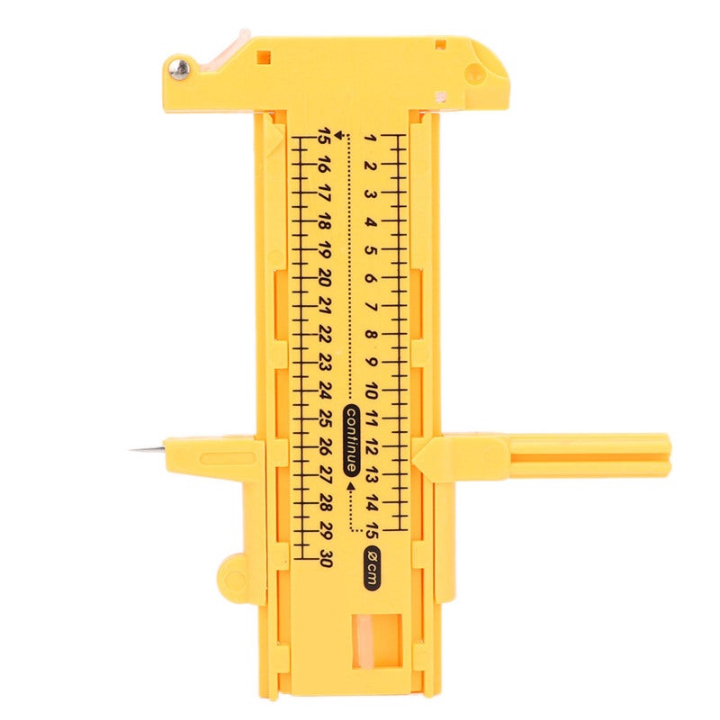 Adjustable Compass Cutter: 30cm Max Cut Diameter, High-Quality Durable PVC Plastic - Replaceable Blade Circle Cutting Tool for Craft, Paper, Leather, Vinyl Cutting - Image 2