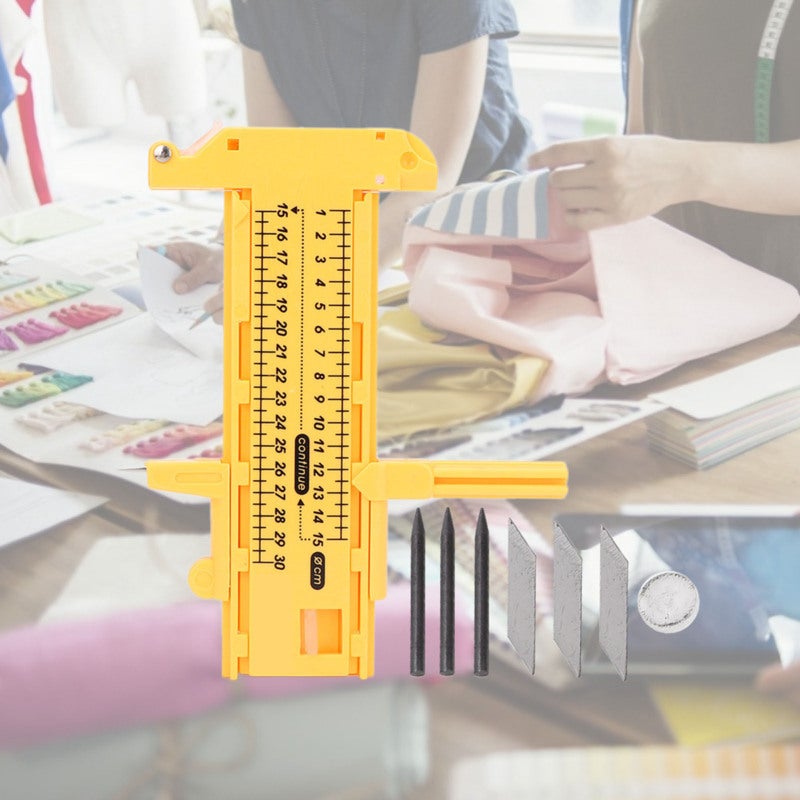 Adjustable Compass Cutter: 30cm Max Cut Diameter, High-Quality Durable PVC Plastic - Replaceable Blade Circle Cutting Tool for Craft, Paper, Leather, Vinyl Cutting - Image 3