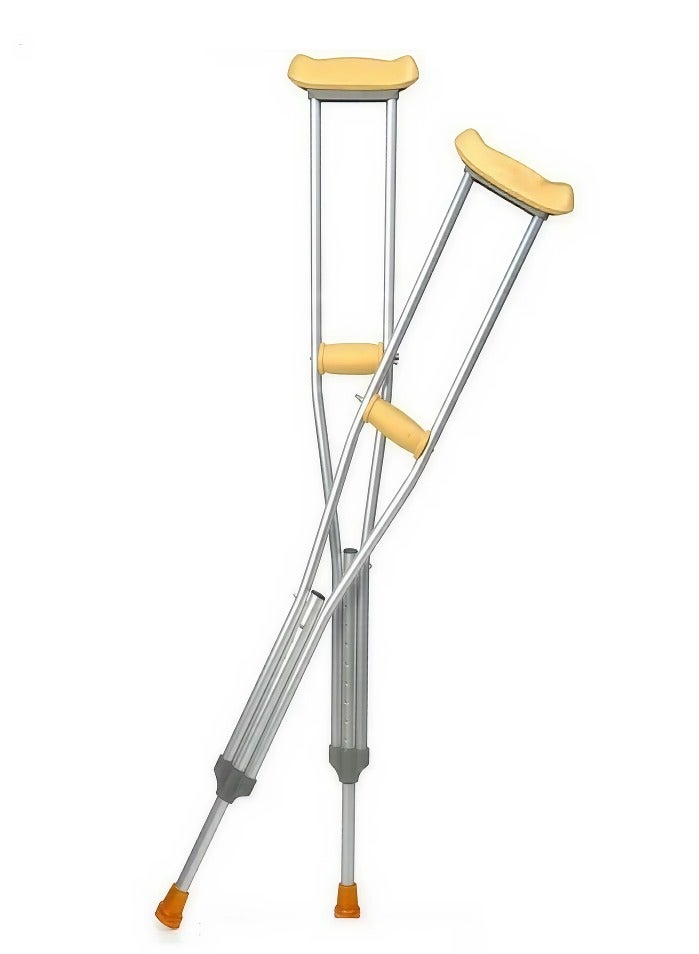 foshan Underarm Crutches, Aluminum Alloy Folding Crutches, Adjustable Height, Pack of 2 - Image 1