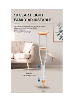 foshan Underarm Crutches, Aluminum Alloy Folding Crutches, Adjustable Height, Different sizes  - Image 3