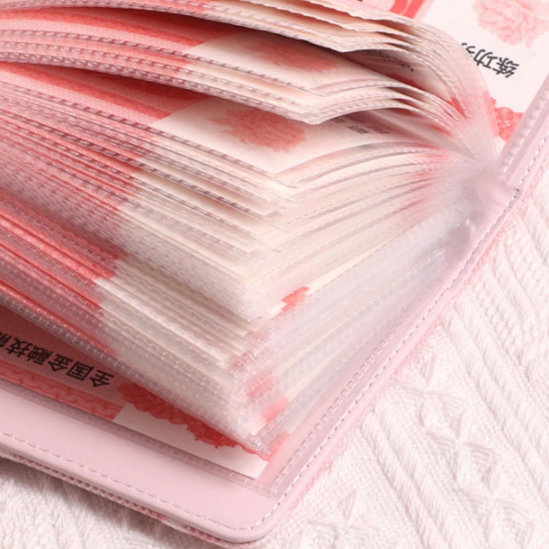 SUSOYAOCHEN 100 Envelope Challenge,Savings Challenges Book with Envelopes, Money Saving Binder Successfully Reach Your Savings Goals (Pink) - Image 3