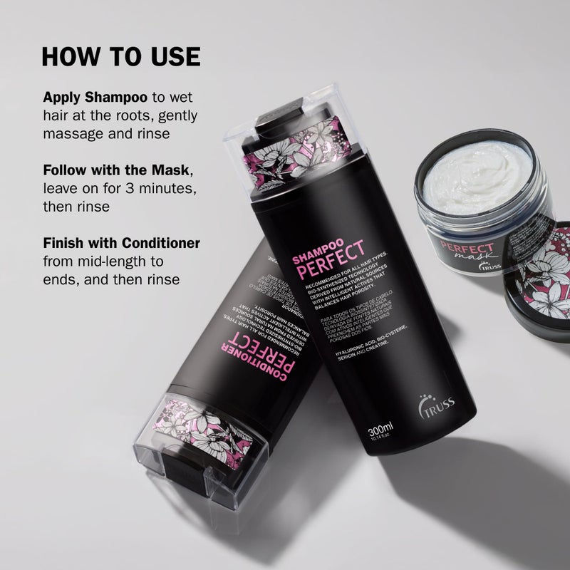 Truss Perfect Conditioner - Advanced Anti-aging Conditioning Formula for All Hair Types Including Colored, Damaged, Chemically Treated Hair - Promotes Strong, Healthy, Silky Hair - Image 4