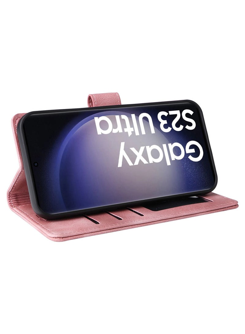 Suteni Flip Cover Hidden Card Slots Leather Phone Case for Samsung - Image 3