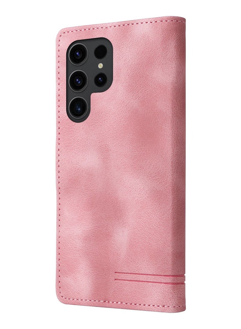 Suteni Flip Cover Hidden Card Slots Leather Phone Case for Samsung - Image 2