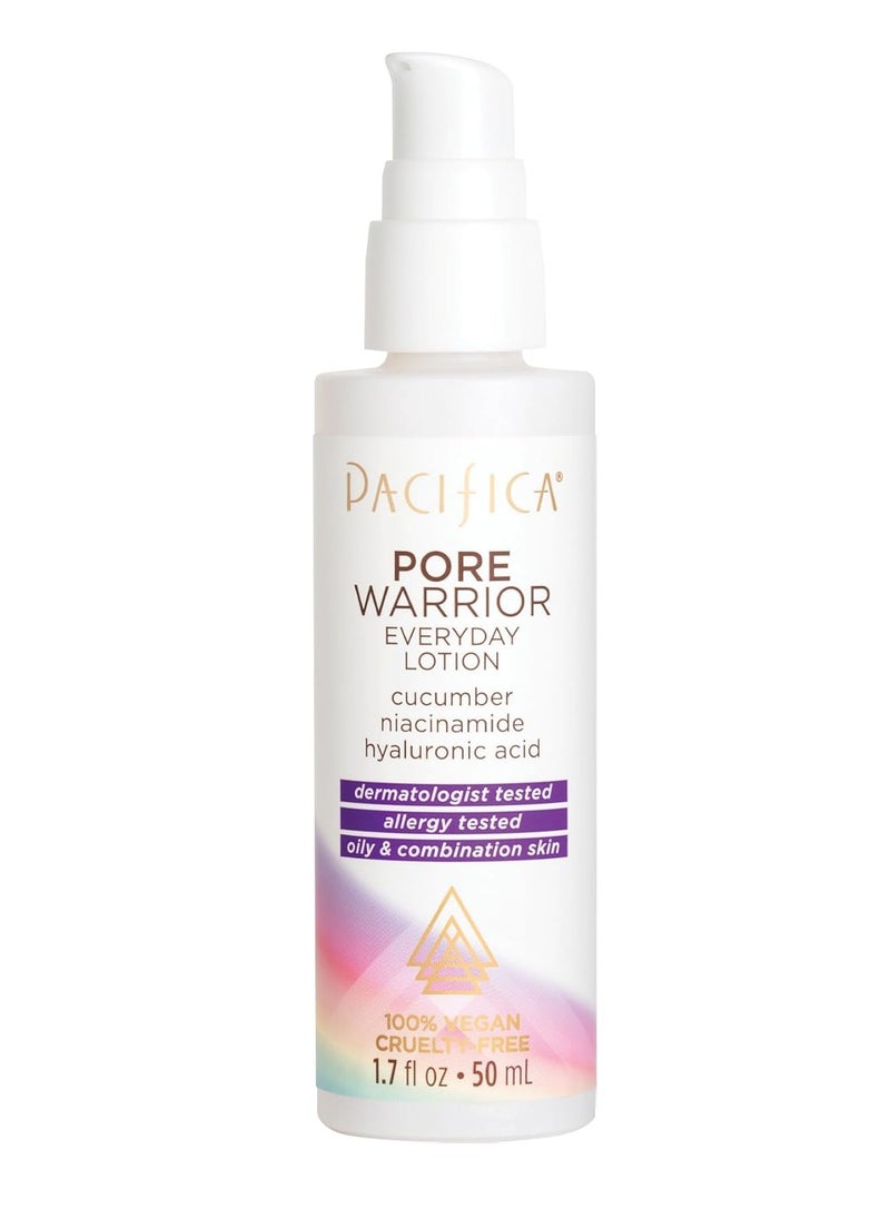 Pacifica Pacifica Face Moisturizer - Acne Treatment for Face - Pore Warrior Daily Acne Serum - w/Hyaluronic Acid & Niacinamide - Protects Pores, Reduces Dirt & Oil Vegan & Cruelty-Free Dermatologist Tested  - Image 1