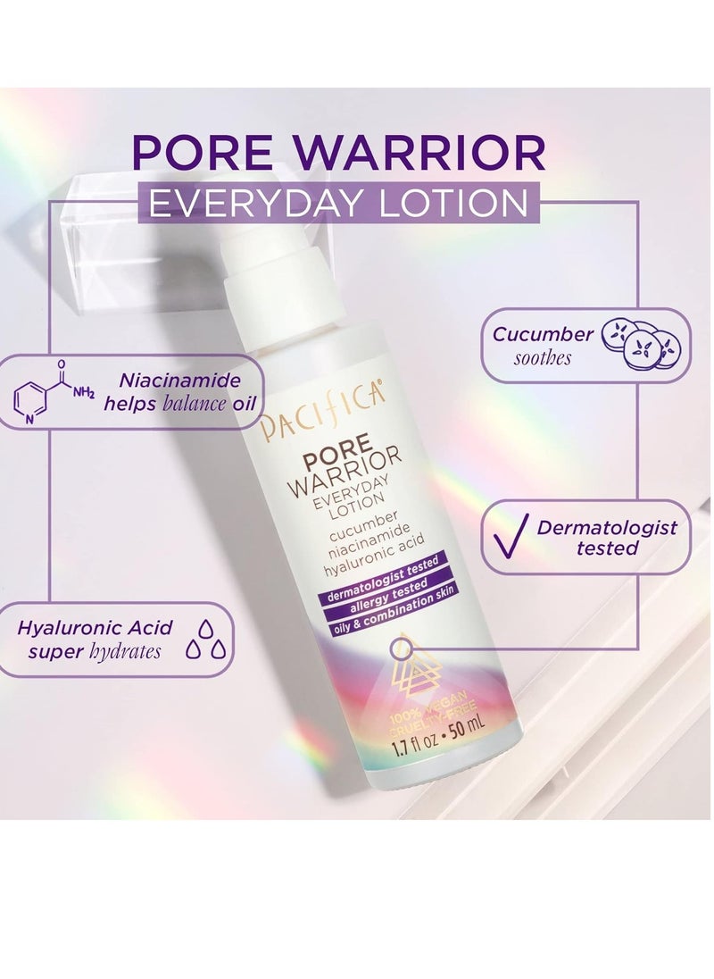 Pacifica Pacifica Face Moisturizer - Acne Treatment for Face - Pore Warrior Daily Acne Serum - w/Hyaluronic Acid & Niacinamide - Protects Pores, Reduces Dirt & Oil Vegan & Cruelty-Free Dermatologist Tested  - Image 3