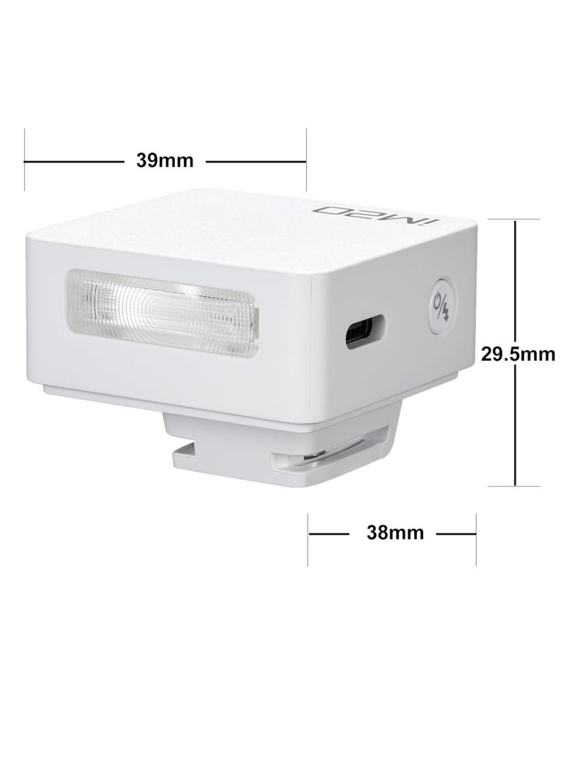 iM20 Mini Camera Flash with 470mAh Battery Power, 440 Full-Power Flash, 5 Levels Speedlite for Sony zve10, zv1, Ricoh gr3, Canon, Nikon, Fuji, Olympus Camera - Image 3