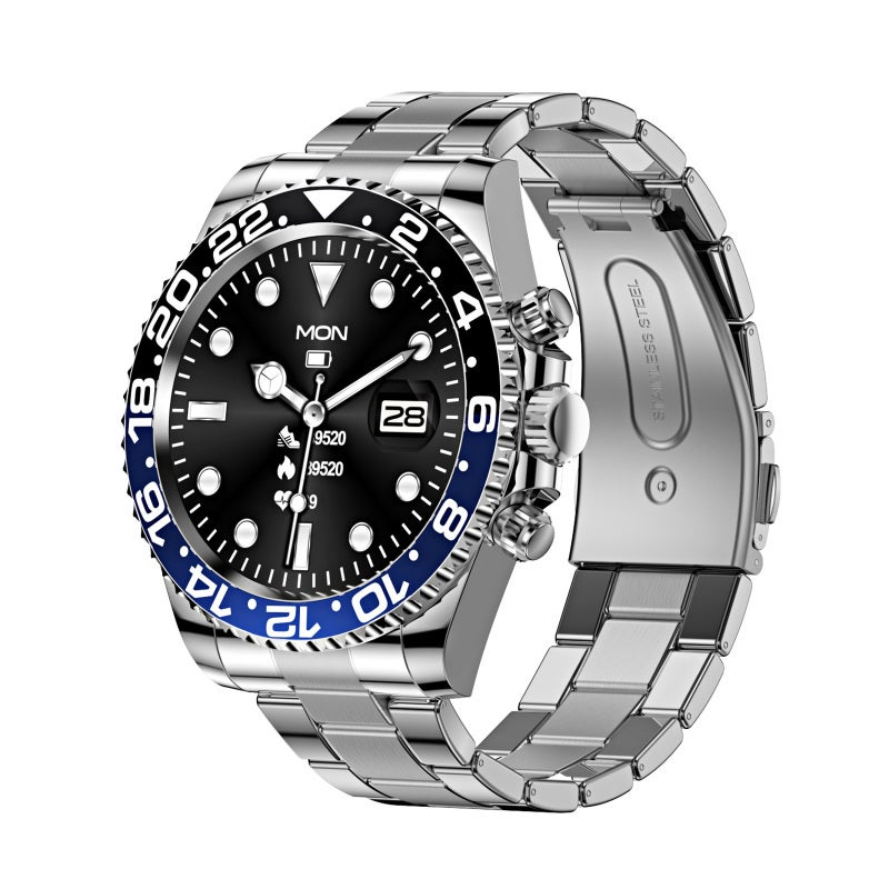 Smart Watch 1.28" IPS Screen Exquisite Craftsmanship BT Call Smartwatch - Rotatable Dial Crown Fitness Tracker Watch for Health Monitoring Sports Enthusiasts
