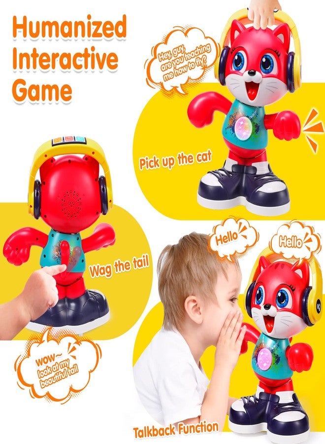 Yunaking Baby Toys, Dancing Cat for Baby Boys & Girls with Music & Recording, Kids Interactive Early Learning Educational Toddler Toys for 2 3 Year Old Boys Girls with Sound Lights Effect Birthday Xmas Gift - Image 2