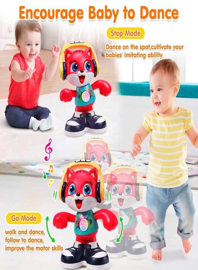 Yunaking Baby Toys, Dancing Cat for Baby Boys & Girls with Music & Recording, Kids Interactive Early Learning Educational Toddler Toys for 2 3 Year Old Boys Girls with Sound Lights Effect Birthday Xmas Gift - Image 4