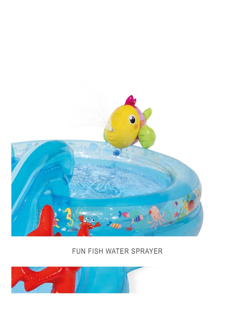 INTEX Under The Sea Play Center, Inflated Size 3.10m x 1.93m x 71cm,56143  - Image 5