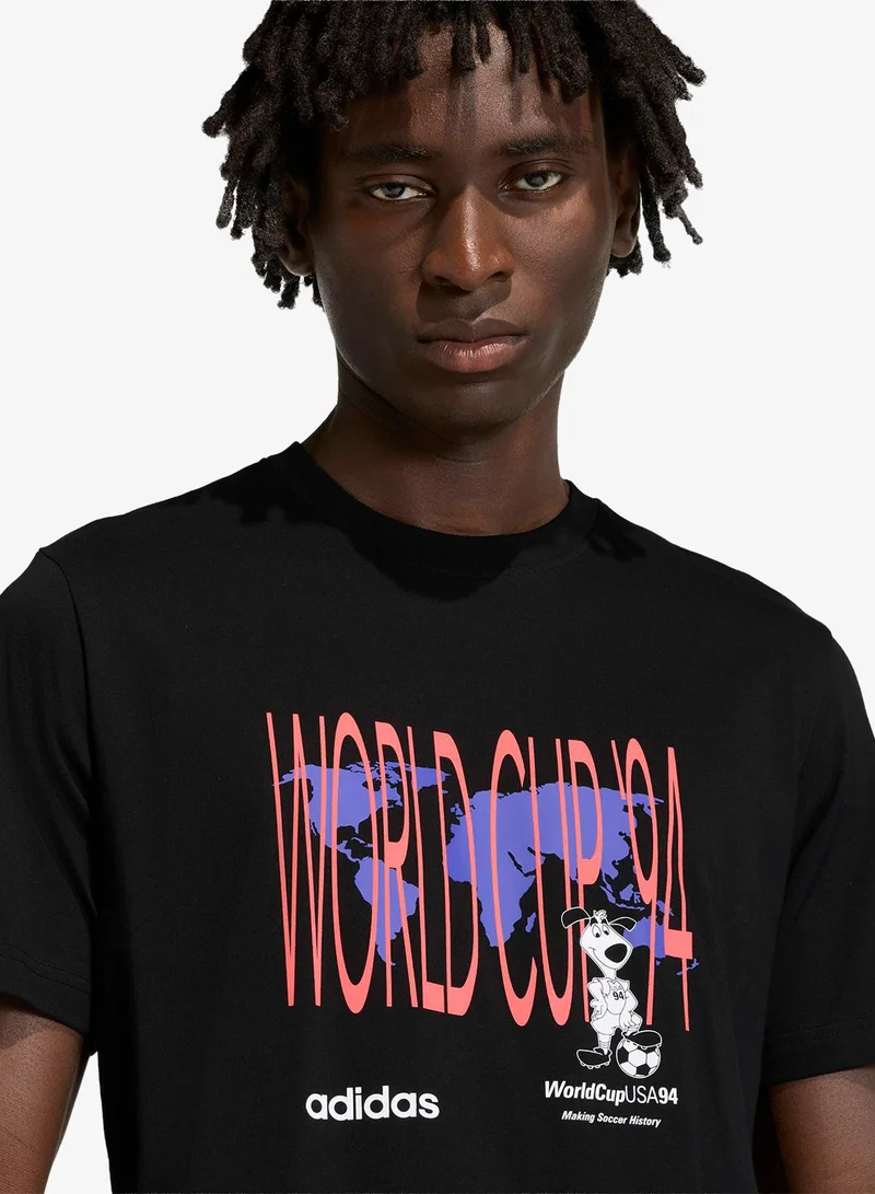 Adidas Originals BLACK Archive World Cup 94 Graphic T-Shirt for Men | Best Price UAE