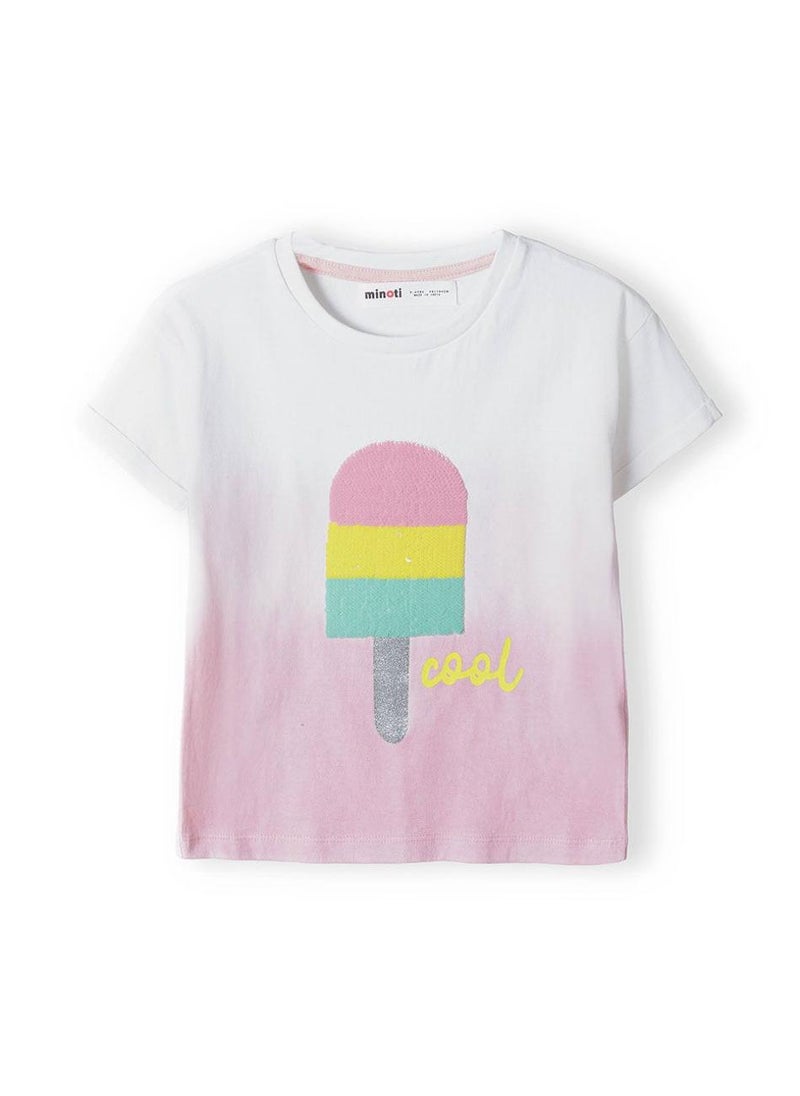 MINOTI Girls Gradient Short Sleeve T-Shirt  - Image 2