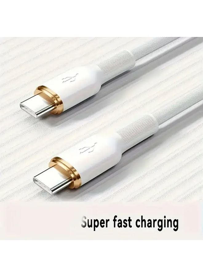 Blue 59 06 بوصة كابل شاحن مزدوج من النوع C سريع الشحن 10 20W كابل USB C عالي السرعة لأبل 15 هواوي شاومي آيباد برو تابلت كمبيوتر محمول - Image 4