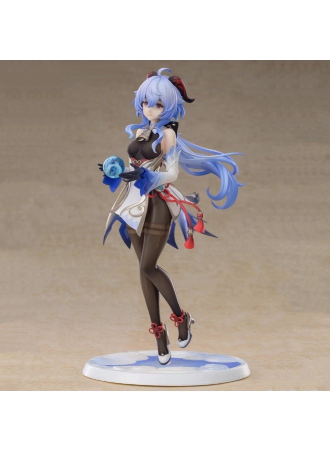 Behalf Of Spark Knight Keli Figure Game Peripheral GK Coffee Shop Dessert Doll Ornament Model-Color:Ganyu Holding The Ball  Bagged  - Image 1