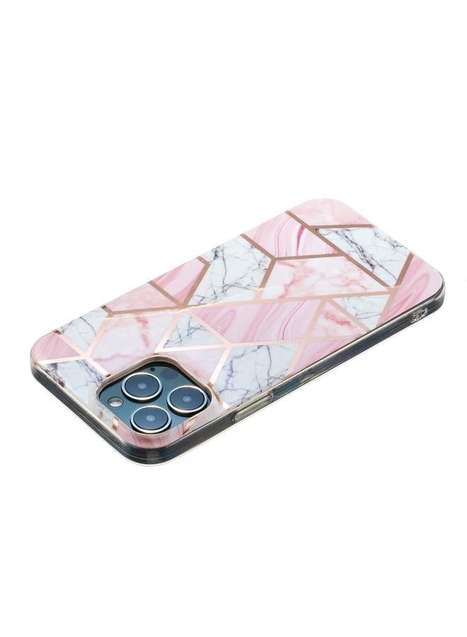 زبون جراب لهاتف iPhone 13 Pro مصنوع من مادة TPU بنمط رخامي مطلي بالكهرباء - Image 3