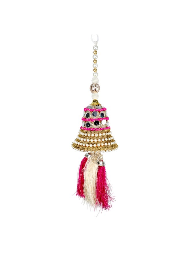 Madhoor Decorative Beaded Bell Latkan With Tassel 13 Inches