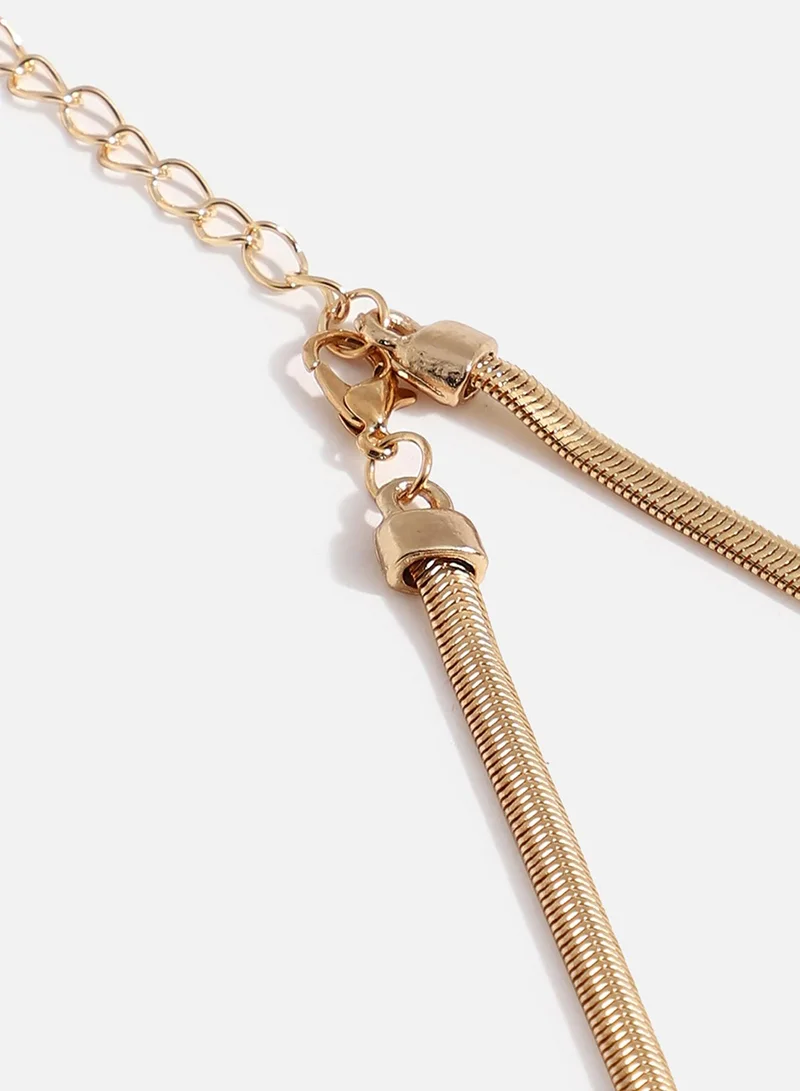 SOHI Drops Dainty Artificial Necklace Jewellery