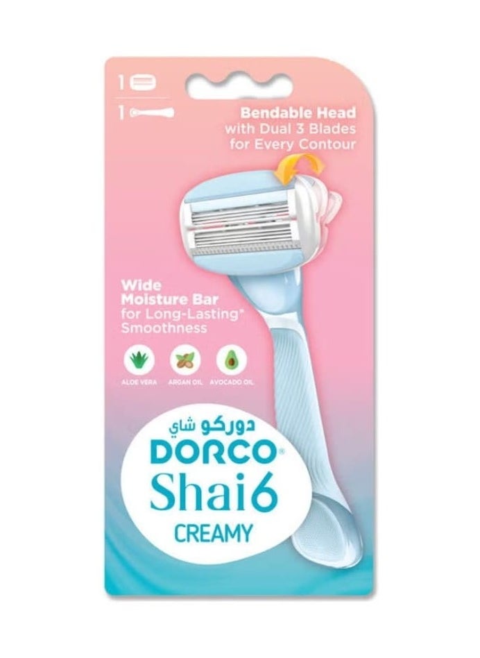 DORCO Shai6 Creamy Razor Blue 