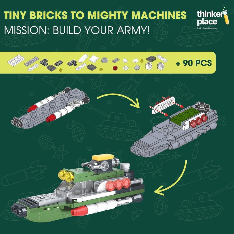 ThinkerPlace 8 in 2 Armored Corps - Torpedo Speedboat Educational Toy for Kids 7+ - Image 5