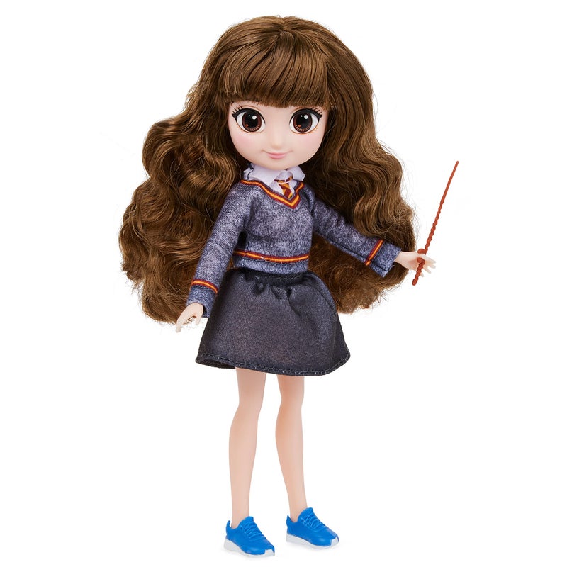 WIZARDING WORLD عالم السحر هاري بوتر، دمية هيرميون غرانجر اللامعة بطول 8 بوصات مع مجموعة هدايا تحتوي على 5 ملحقات و2 زي، ألعاب أطفال للأعمار من 6 سنوات وما فوق - Image 4