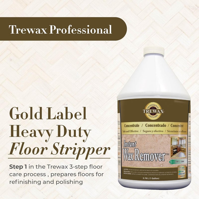 Trewax مزيل الأرضيات الثقيل ذو العلامة الذهبية الاحترافية، 1 جالون - Image 3