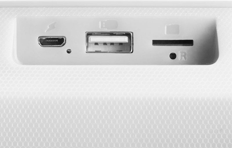 مارس_جيمنج مارس جيمنج MSBAX، مكبر صوت بلوتوث RGB، مدمج، 10 واط، USB/بطاقة MicroSD/راديو، أبيض - Image 5