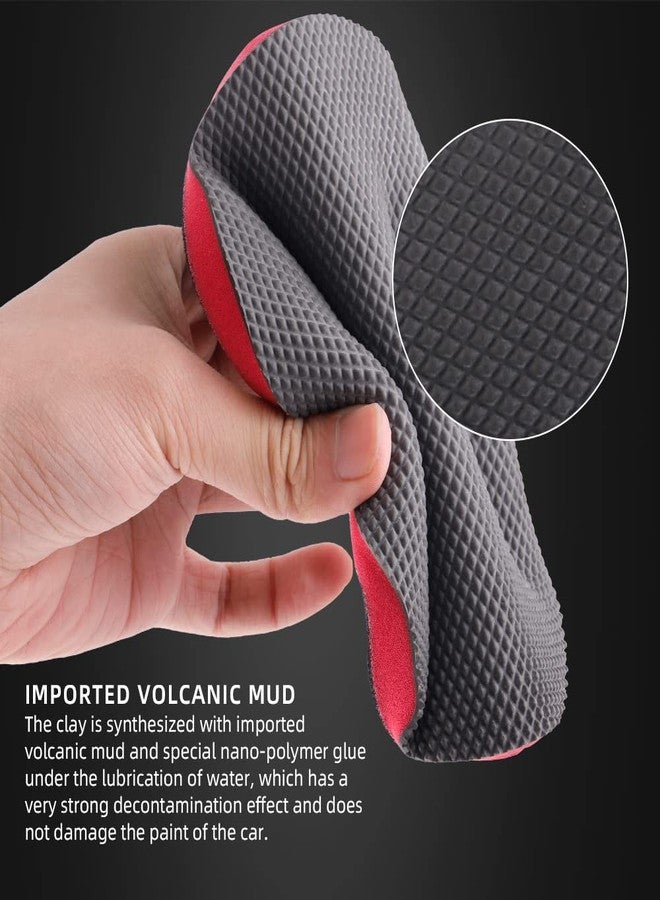 SPTA CHMLP5MA 5 Inch Mid Grade Synthetic Clay Bar Pad - 1Pc Handle Grip Pad and Applicator for DA and Rotary Polisher - Auto Detailing - Image 3