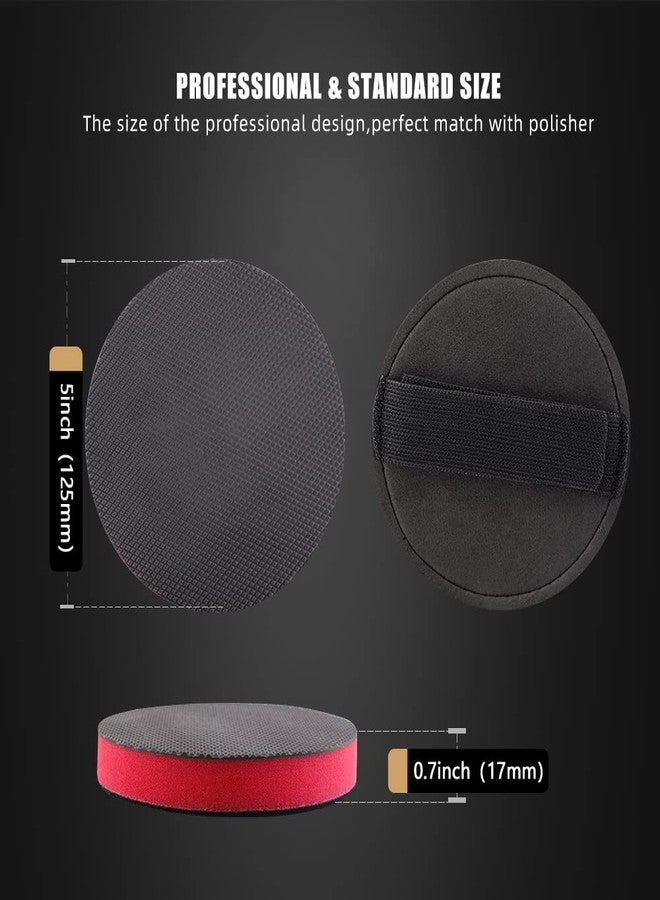 SPTA CHMLP5MA 5 Inch Mid Grade Synthetic Clay Bar Pad - 1Pc Handle Grip Pad and Applicator for DA and Rotary Polisher - Auto Detailing - Image 2