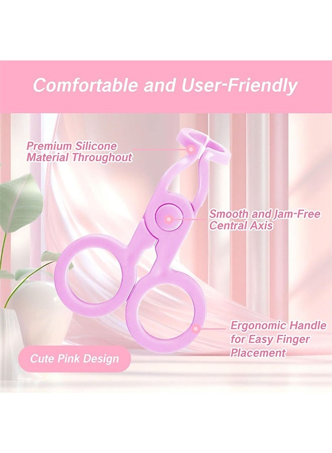 واي جيه مجموعة أدوات إدخال وإزالة العدسات اللاصقة المكونة من 6 قطع، عصا سيليكون للعدسات اللاصقة، موسّع للجفن ومجموعة ملاقط، أداة تطبيق العدسات اللاصقة بدون متاعب للعدسات الملونة والناعمة، مناسبة للسفر - Image 3