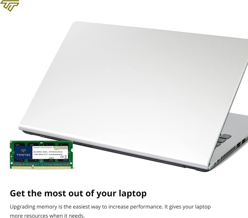 Timetec 16GB KIT(2x8GB) DDR3L/DDR3 1600MHz(DDR3L-1600) PC3L-12800 Non-ECC Unbuffered 1.35V/1.5V CL11 2Rx8 Dual Rank 204 Pin SODIMM Laptop Notebook RAM - Image 5